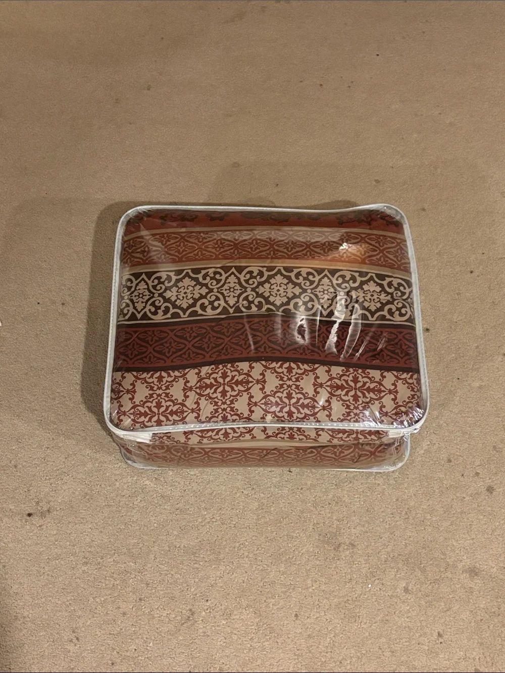 Martex Complete Bed Ensemble - Brown and Cream